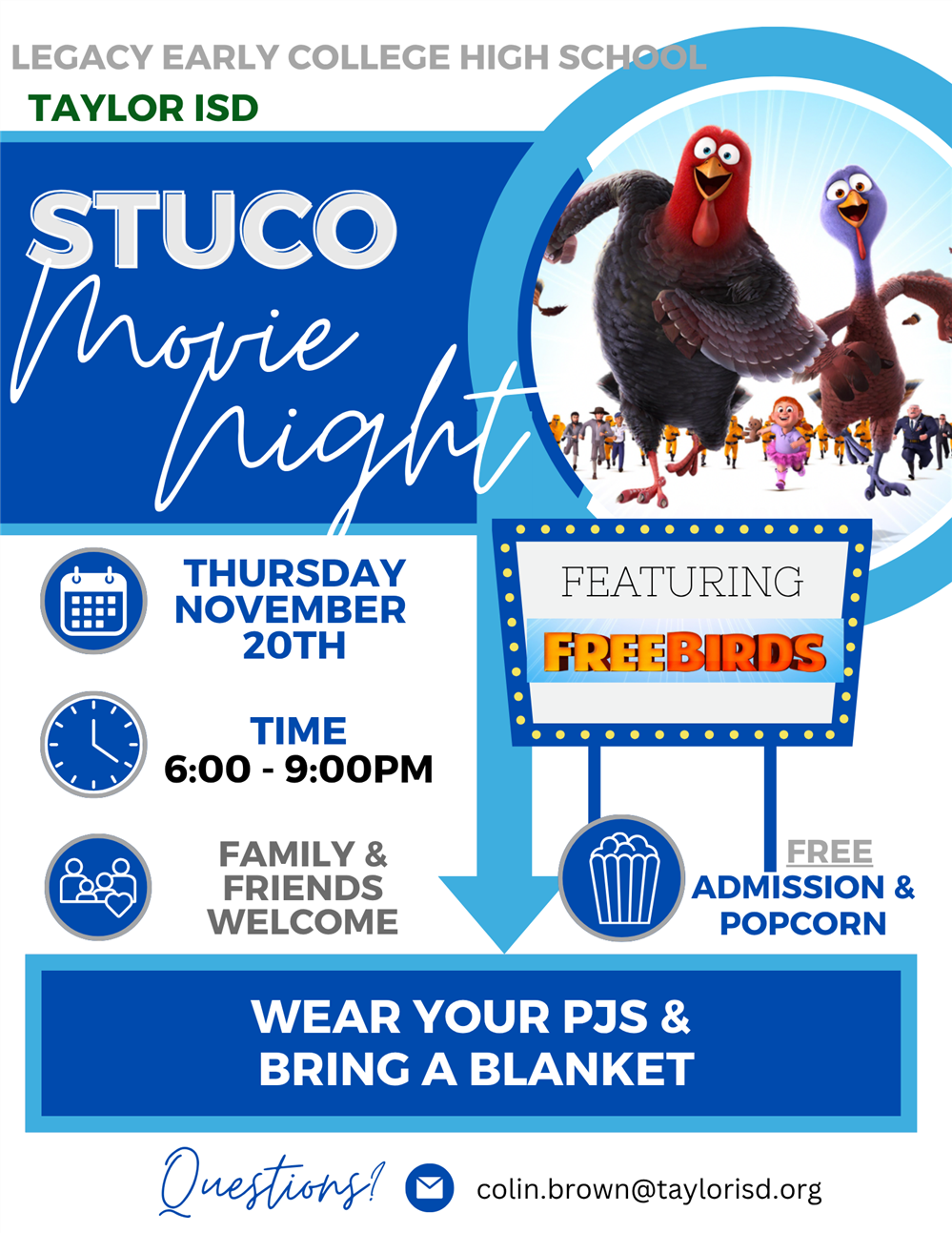  Movie Night 11/20 @ 6PM