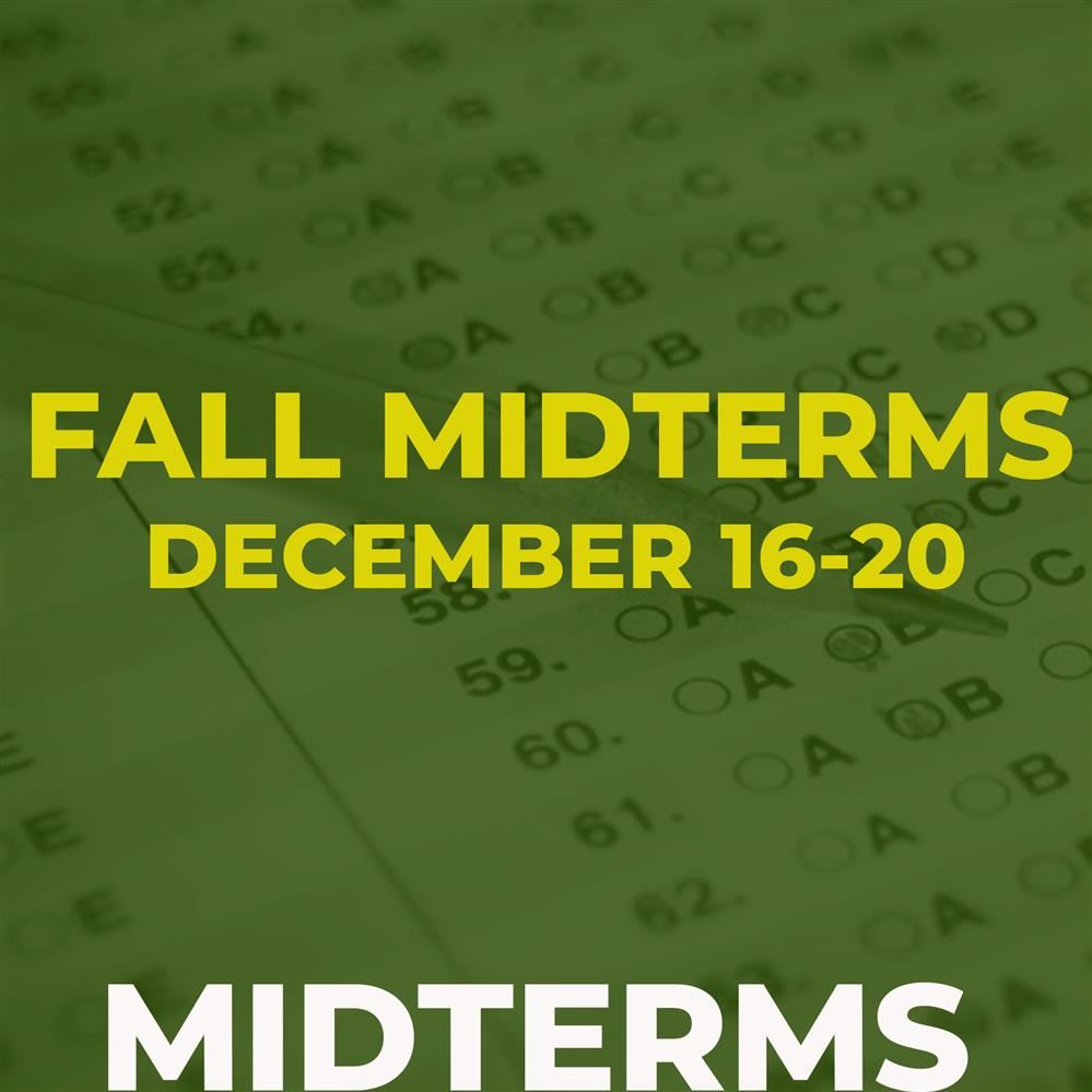  Fall Midterm Schedule