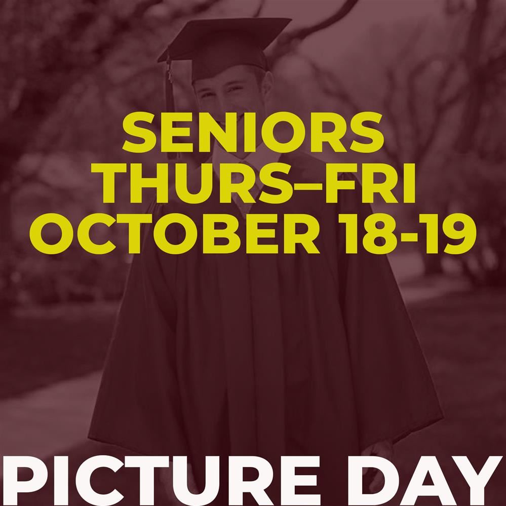  Picture Day Grade 12 – October 18-19